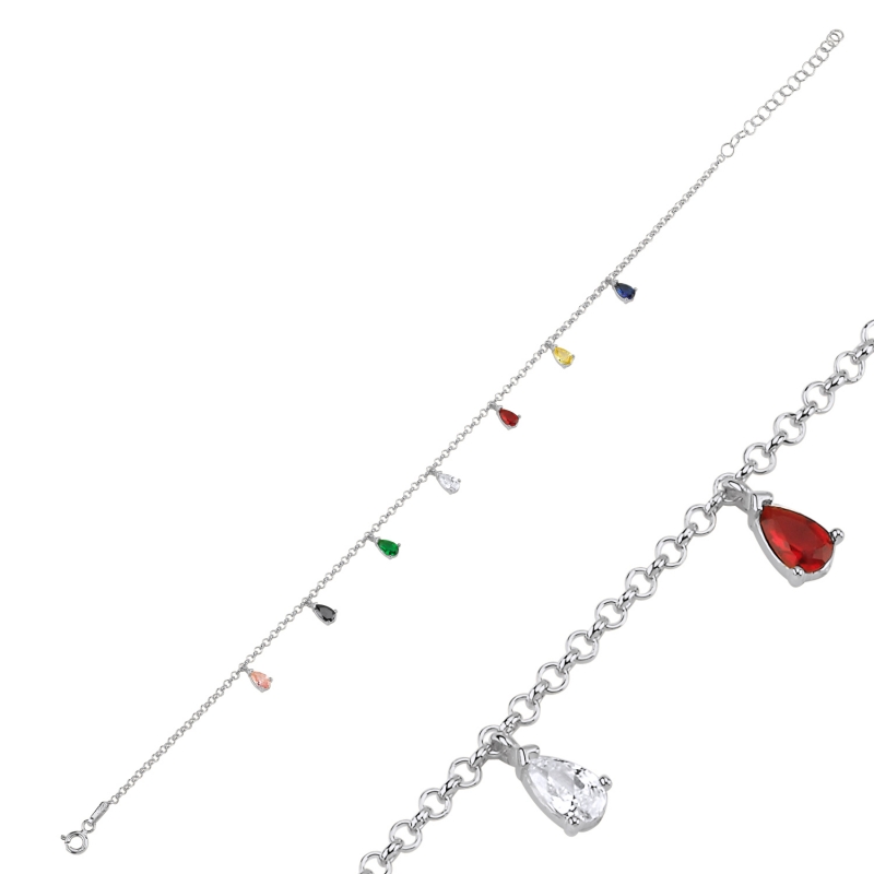 Colored%20CZ%20Dangle%20Rolo%20Chain%20Charm%20Anklet