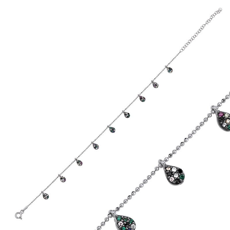 Mixed%20Color%20CZ%20Dangle%20Charm%20Anklet