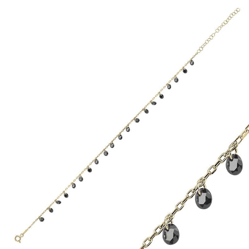 Round%20CZ%20Dangle%20Anklet-Gold%20Plated