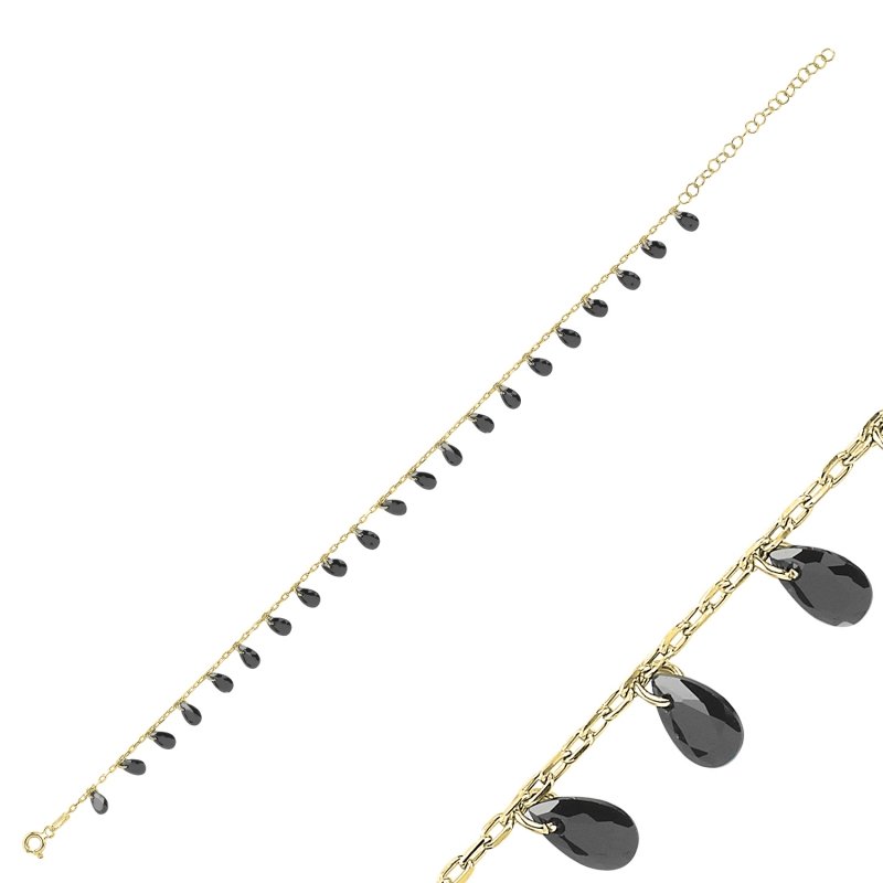 Dangle%20Drop%20CZ%20Anklet-Gold%20Plated