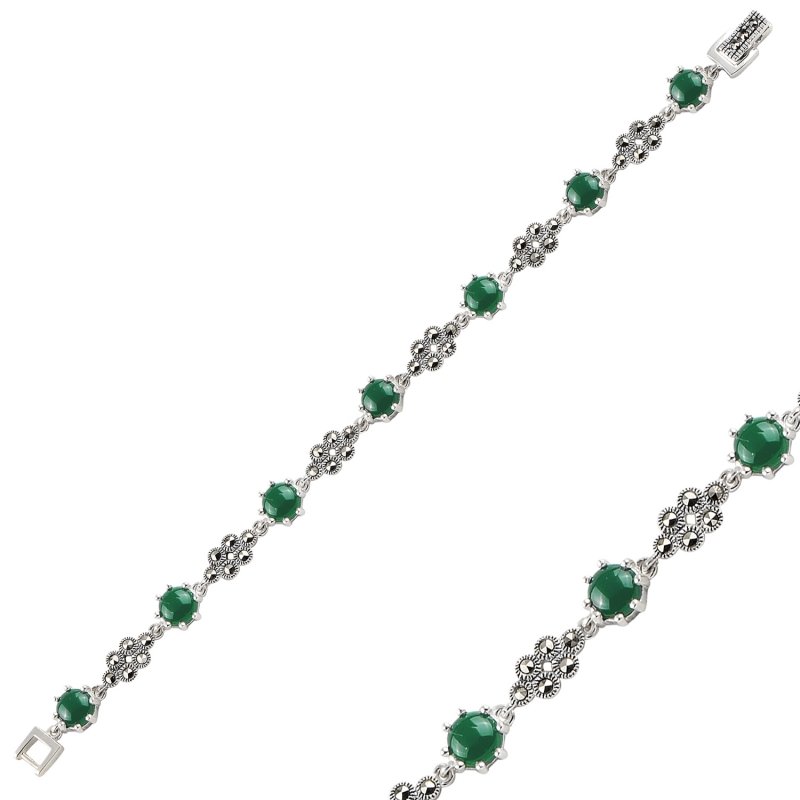 Green%20Agate%20&%20Marcasite%20Bracelet