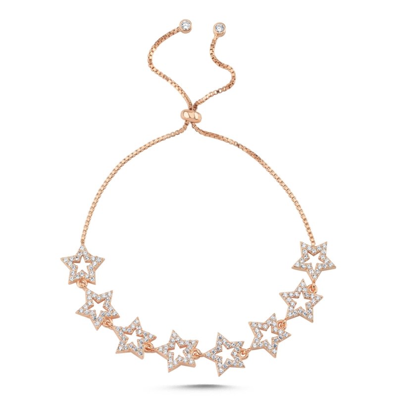 Star%20CZ%20Adjustable%20Sliding%20Bracelet-Rose%20Gold%20Plated