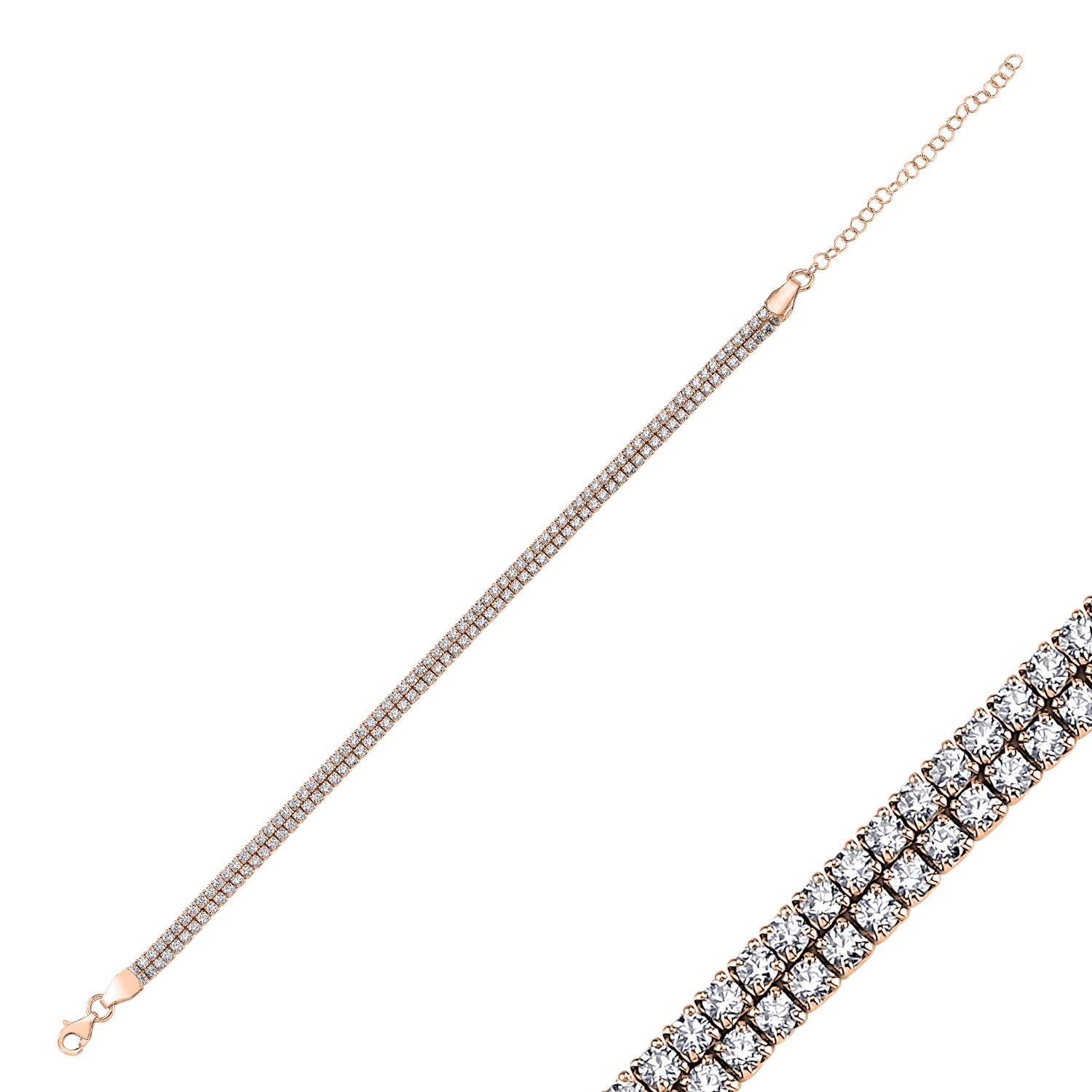 Tennis%202%20Line%201.75mm%20CZ%20Bracelet-Rose%20kaplama