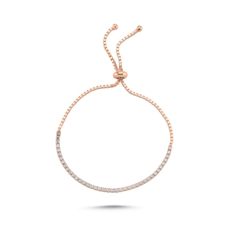 Tennis%201.75mm%20CZ%20Adjustable%20Sliding%20Bracelet-Rose%20Gold%20Plated