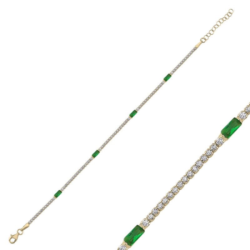 Tennis%20Baguette%20CZ%20Bracelet-Gold%20Plated