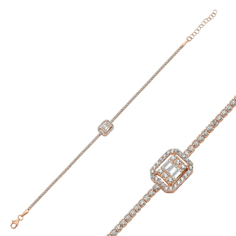 Tennis%20Baguette%20CZ%20Bracelet-Rose%20Gold%20Plated