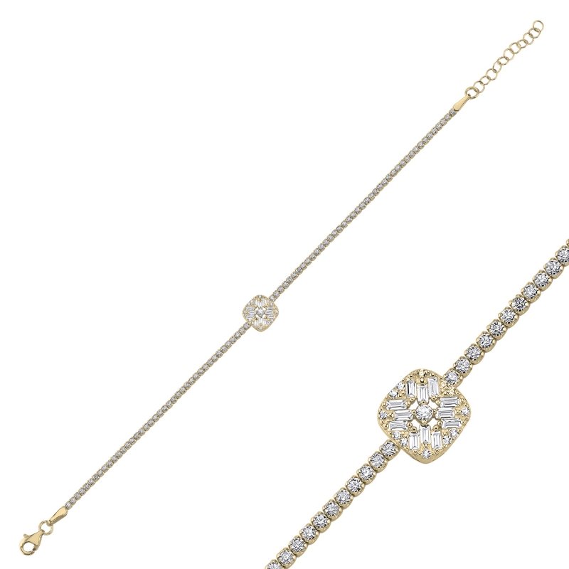 Tennis%20Baguette%20CZ%20Bracelet-Gold%20Plated