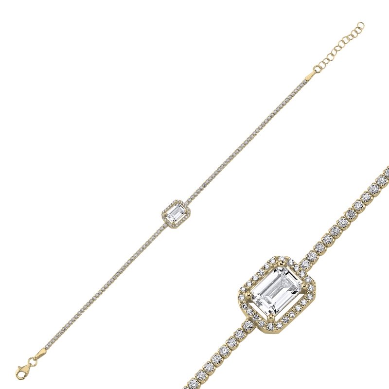 Tennis%20Baguette%20CZ%20Bracelet-Gold%20Plated