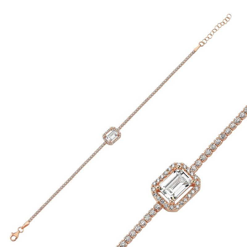 Tennis%20Baguette%20CZ%20Bracelet-Rose%20Gold%20Plated