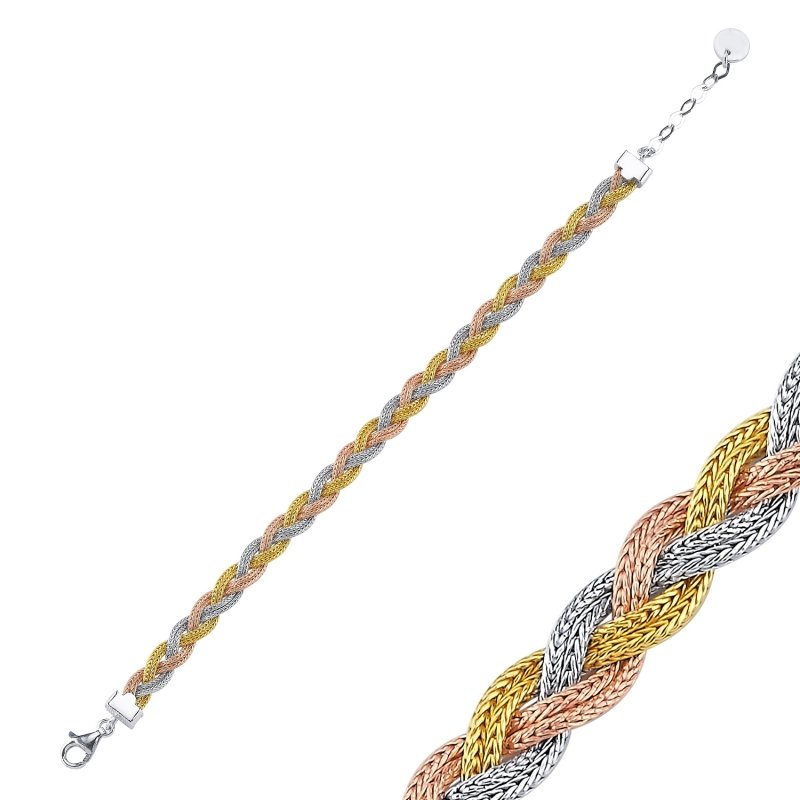 Tricolor%20Wheat%20Chain%20Bracelet