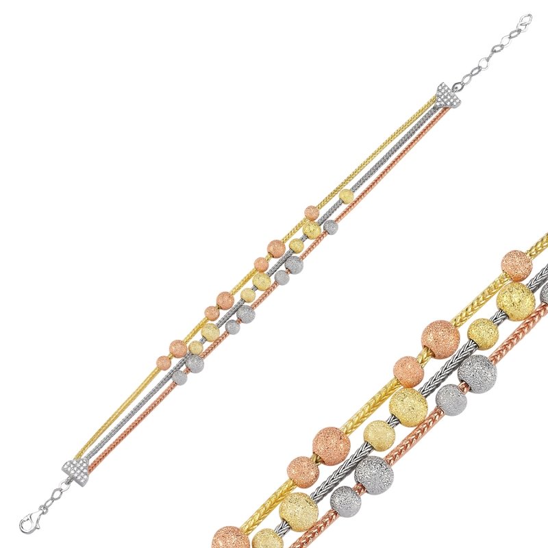 Ball%20&%20CZ%20Tricolor%20Bracelet