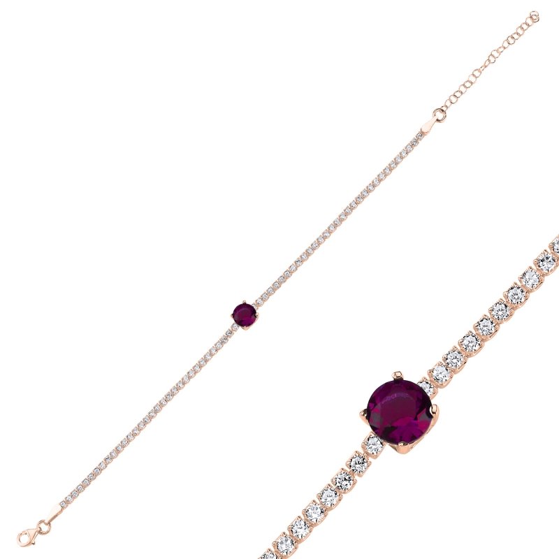 Ruby%20CZ%20Tennis%20Bracelet-Rose%20Gold%20Plated