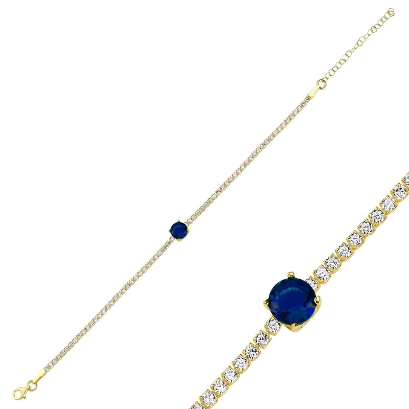 Sapphire%20CZ%20Tennis%20Bracelet-Gold%20Plated