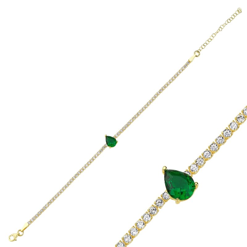 Emerald%20CZ%20Tennis%20Bracelet-Gold%20Plated