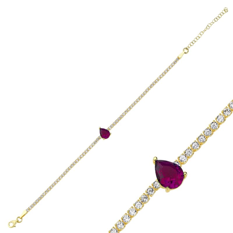 Ruby%20CZ%20Tennis%20Bracelet-Gold%20Plated