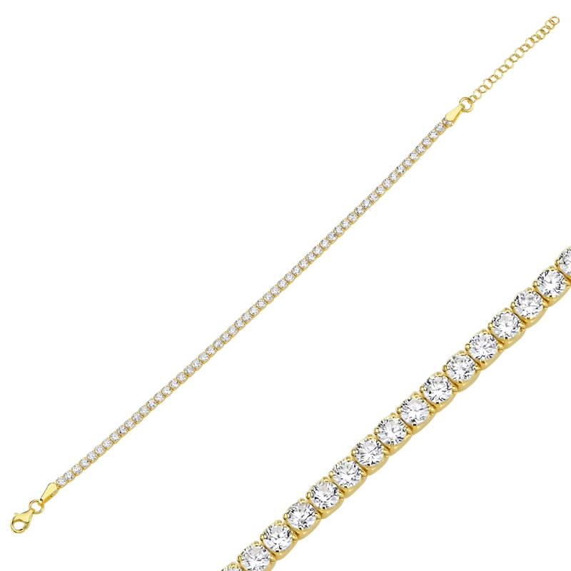 Tennis%202.5mm%20CZ%20Bracelet-Gold%20Plated