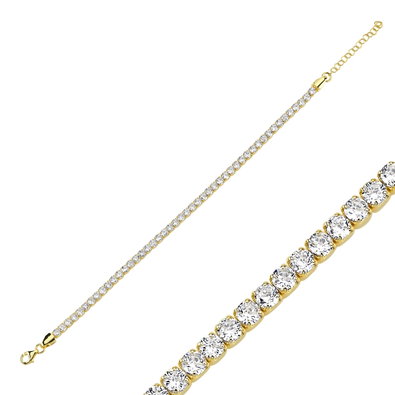 Tennis%203mm%20CZ%20Bracelet-Gold%20Plated