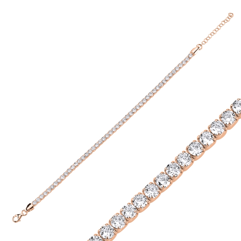 Tennis%203mm%20CZ%20Bracelet-Rose%20Gold%20Plated