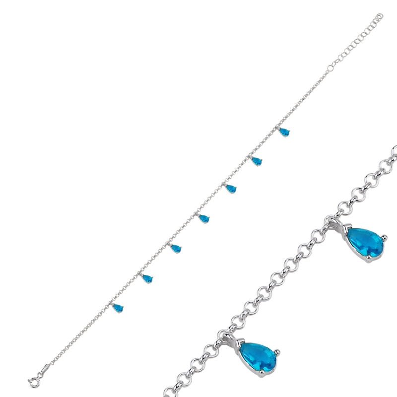 Aquamarine%20CZ%20Dangle%20Rolo%20Chain%20Charm%20Bracelet