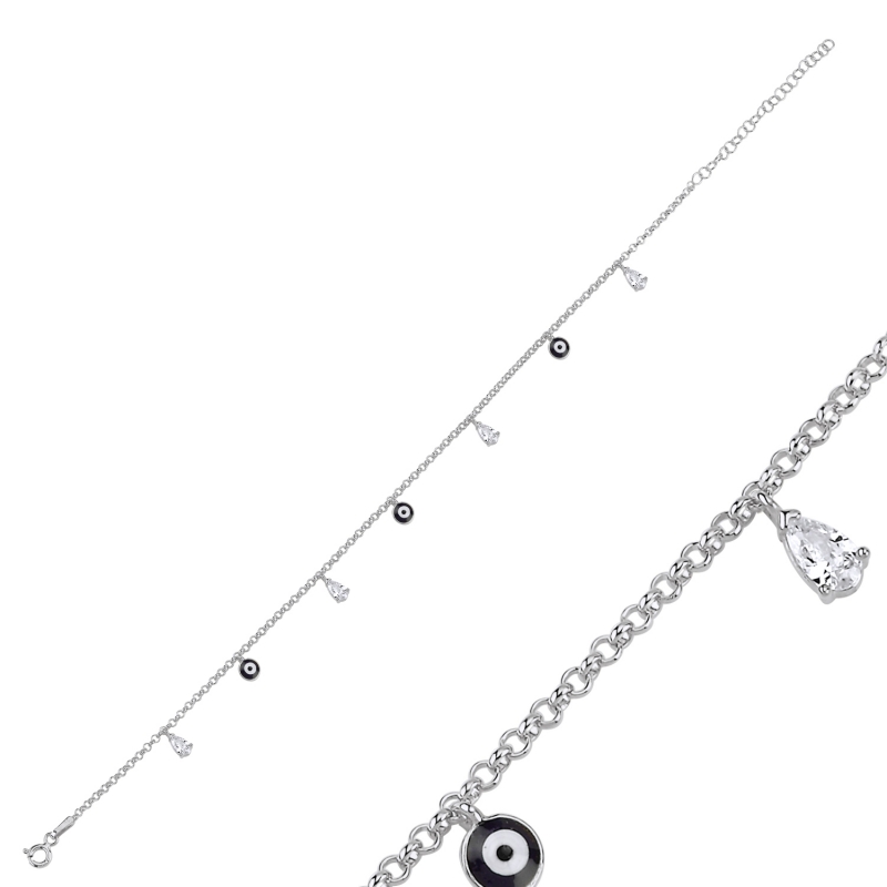 Enamel%20Eye%20&%20CZ%20Dangle%20Rolo%20Chain%20Charm%20Bracelet