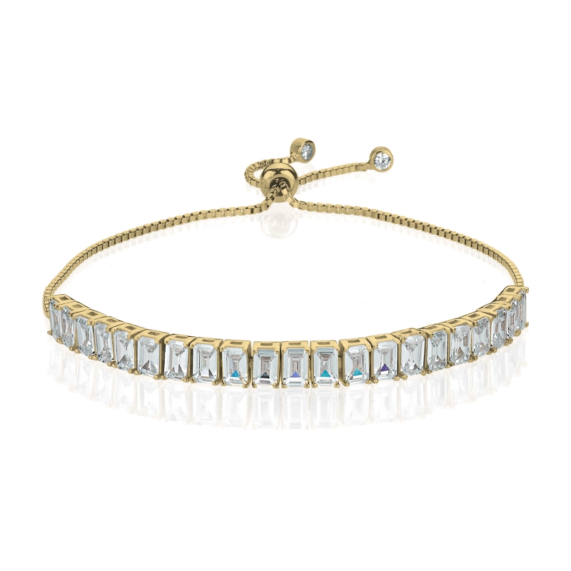 Baguette%20CZ%20Adjustable%20Sliding%20Tennis%20Bracelet-Gold%20Plated