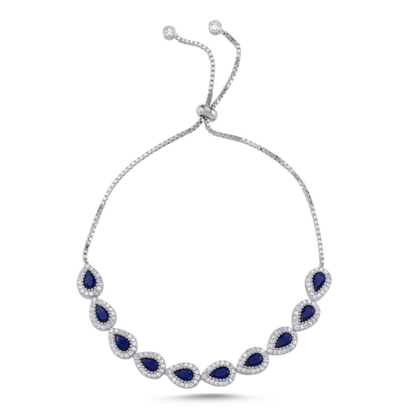 Teardrop%20Sapphire%20CZ%20Adjustable%20Sliding%20Bracelet