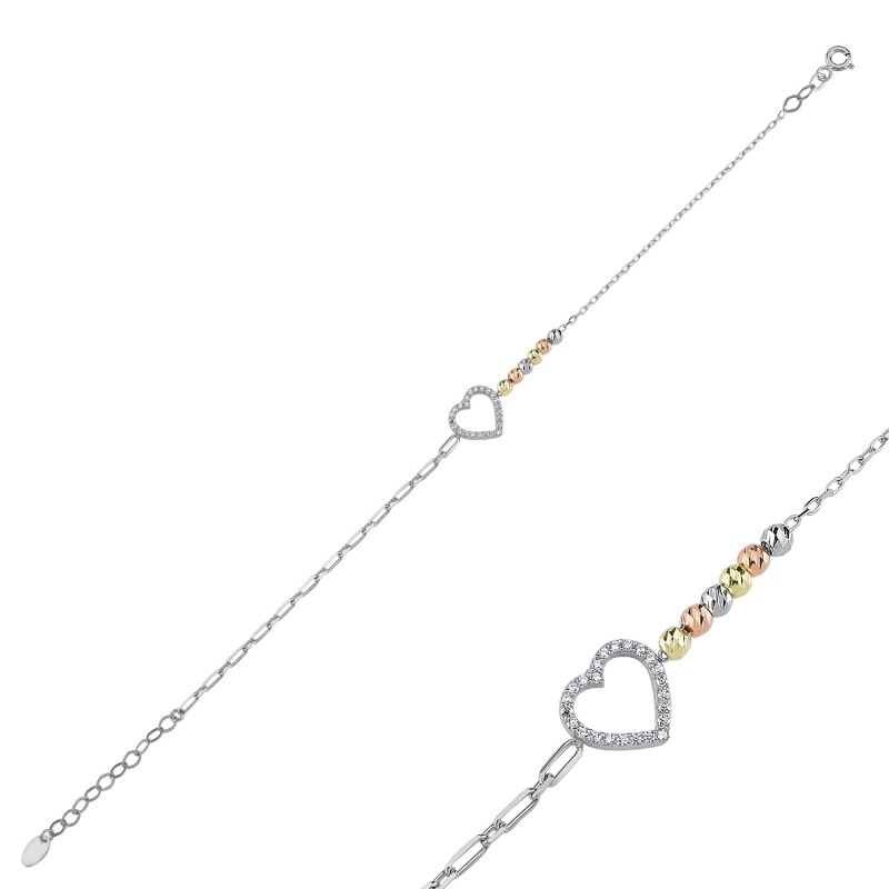 Diamond%20Cut%20Tricolor%20Ball%20&%20Heart%20CZ%20Bracelet