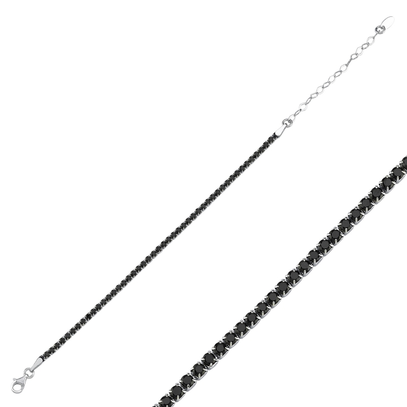 Tennis%202.5mm%20Black%20CZ%20Bracelet