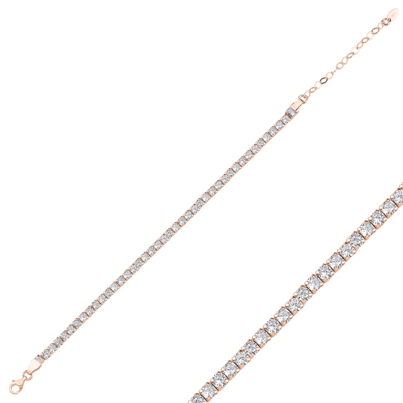 Tennis%203.5mm%20CZ%20Bracelet-Rose%20Gold%20Plated