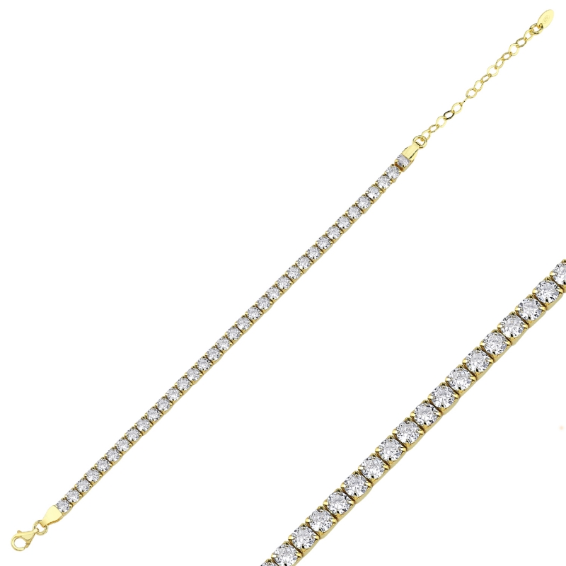 Tennis%204mm%20CZ%20Bracelet-Gold%20Plated