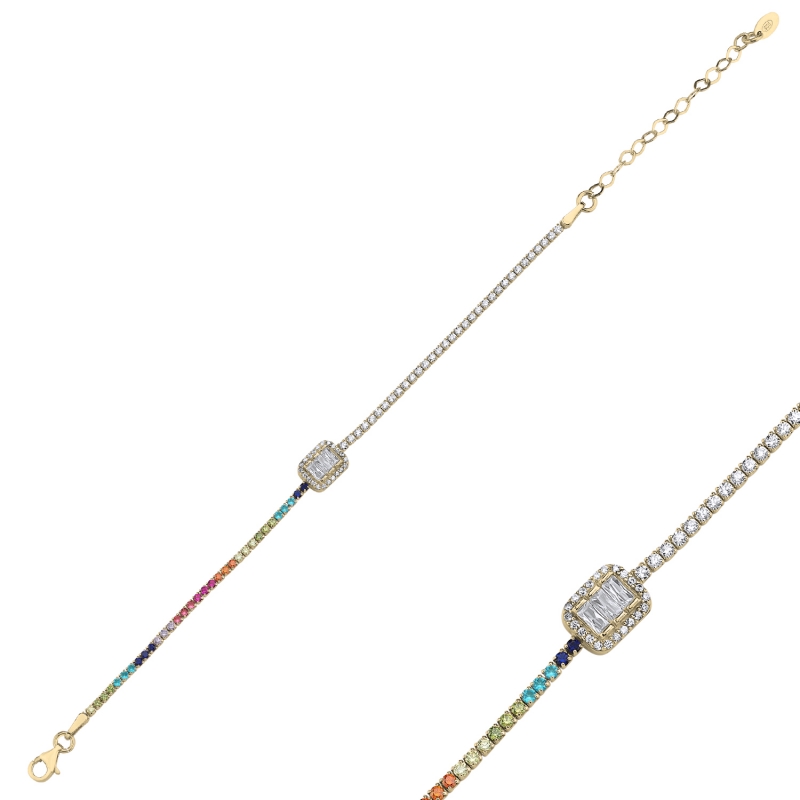 Tennis%20Colored%20CZ%20Bracelet-Gold%20Plated