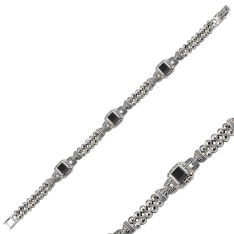 Marcasite%20&%20Onyx%20Bracelet