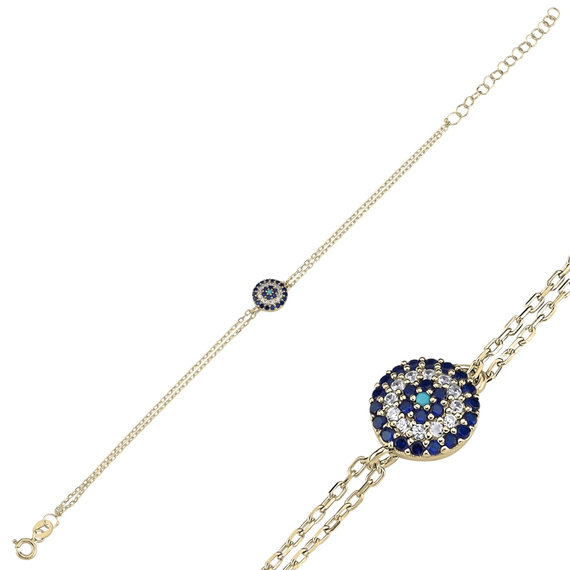 Evil%20Eye%20CZ%20Bracelet-Gold%20Plated