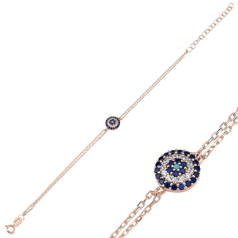 Evil%20Eye%20CZ%20Bracelet-Rose%20Gold%20Plated