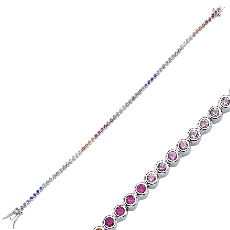 1.75mm%20Colorful%20CZ%20Tennis%20Bracelet