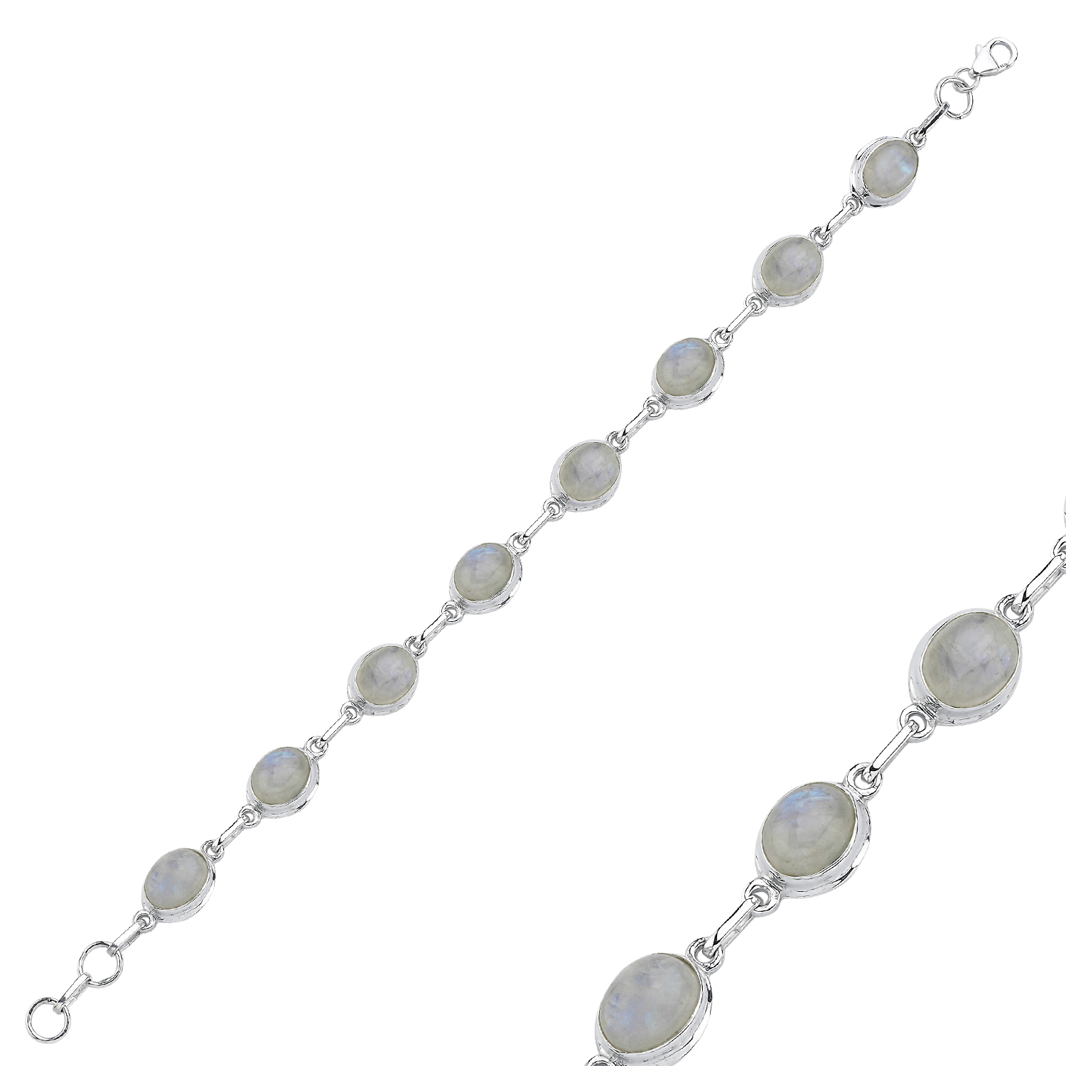 Moonstone%20&%20Oval%20Natural%20Stone%20Bracelet