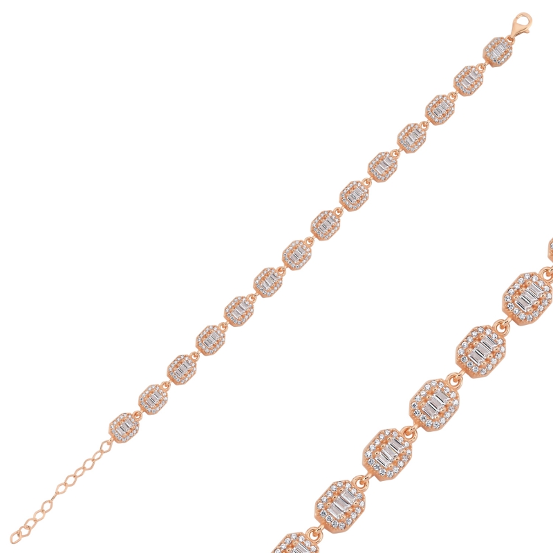 Baguette%20CZ%20Bracelet-Rose%20Gold%20Plated