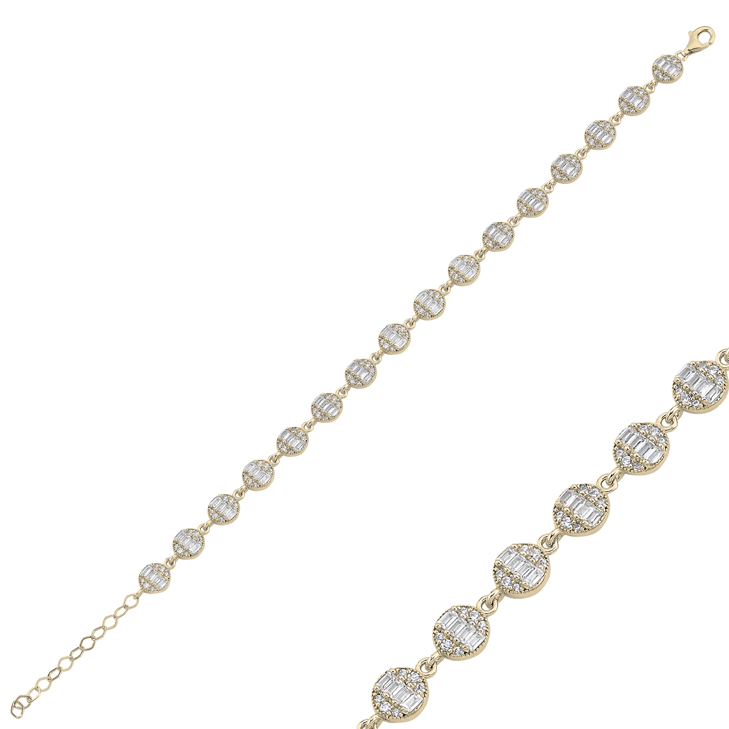 Baguette%20CZ%20Bracelet-Gold%20Plated