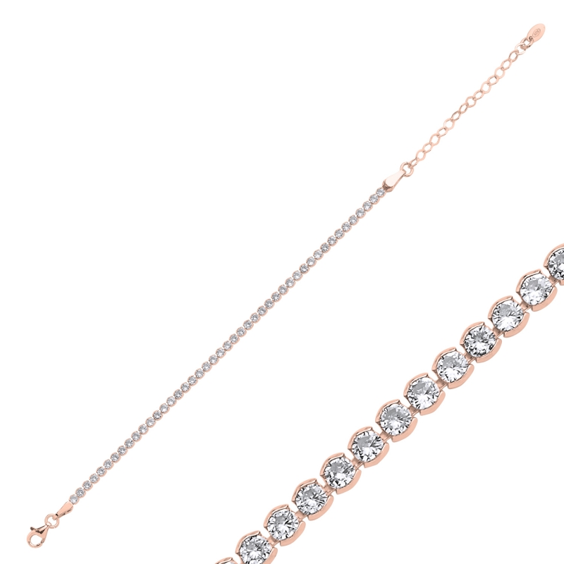 3mm%20CZ%20Tennis%20Bracelet-Rose%20Gold%20Plated