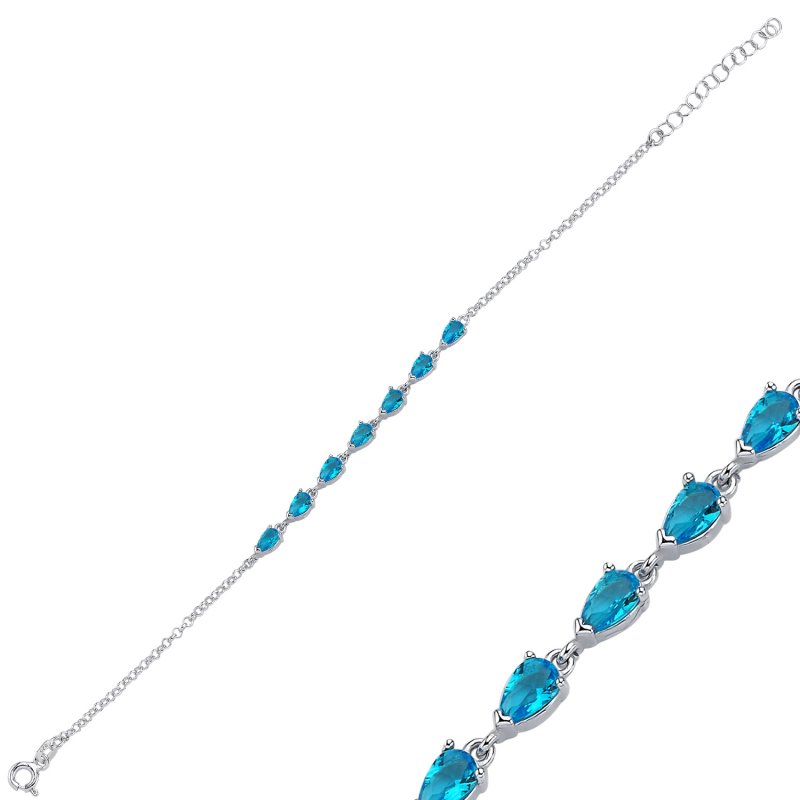 Aquamarine%20Teardrop%20&%20CZ%20Rolo%20Chain%20Bracelet