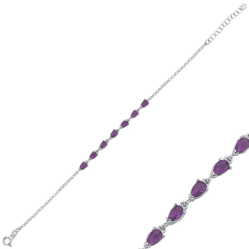 Amethyst%20Teardrop%20&%20CZ%20Rolo%20Chain%20Bracelet