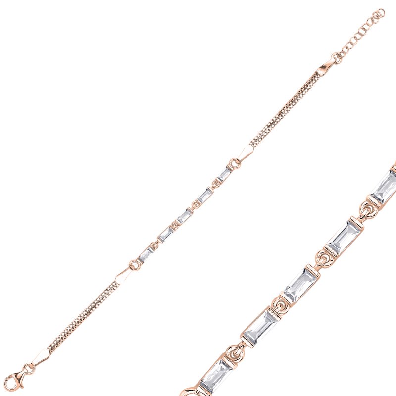 Baguette%20CZ%20Box%20Chain%20Bracelet-Rose%20Gold%20Plated