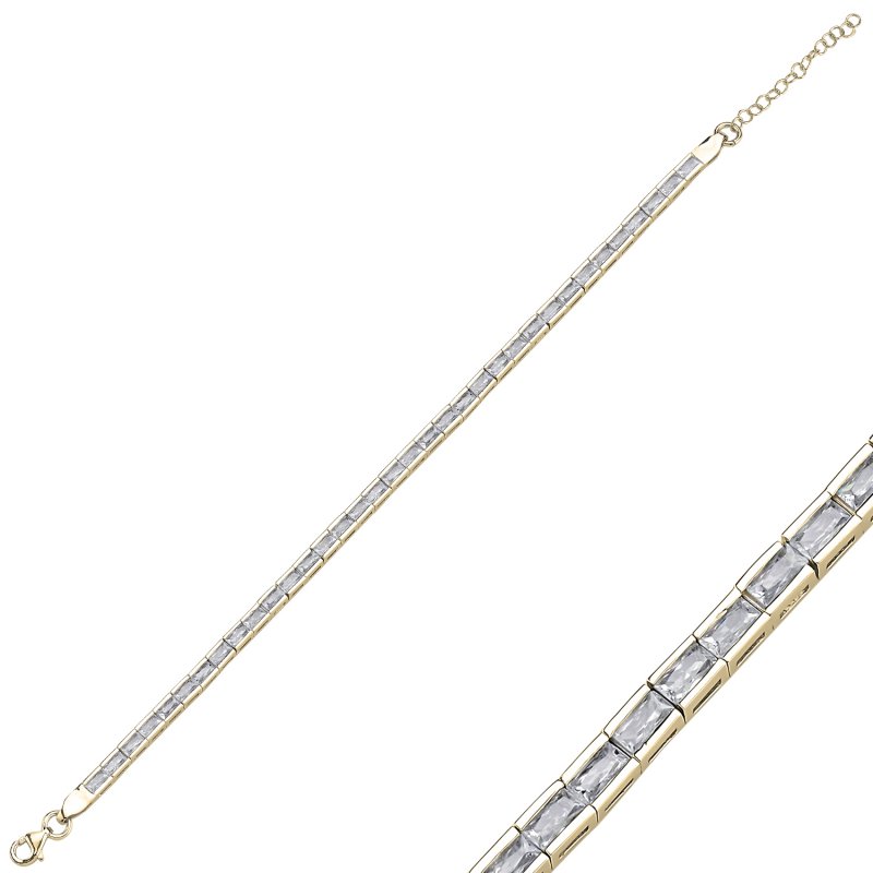 Baguette%20CZ%20&%20Tennis%20Bracelet-Gold%20Plated