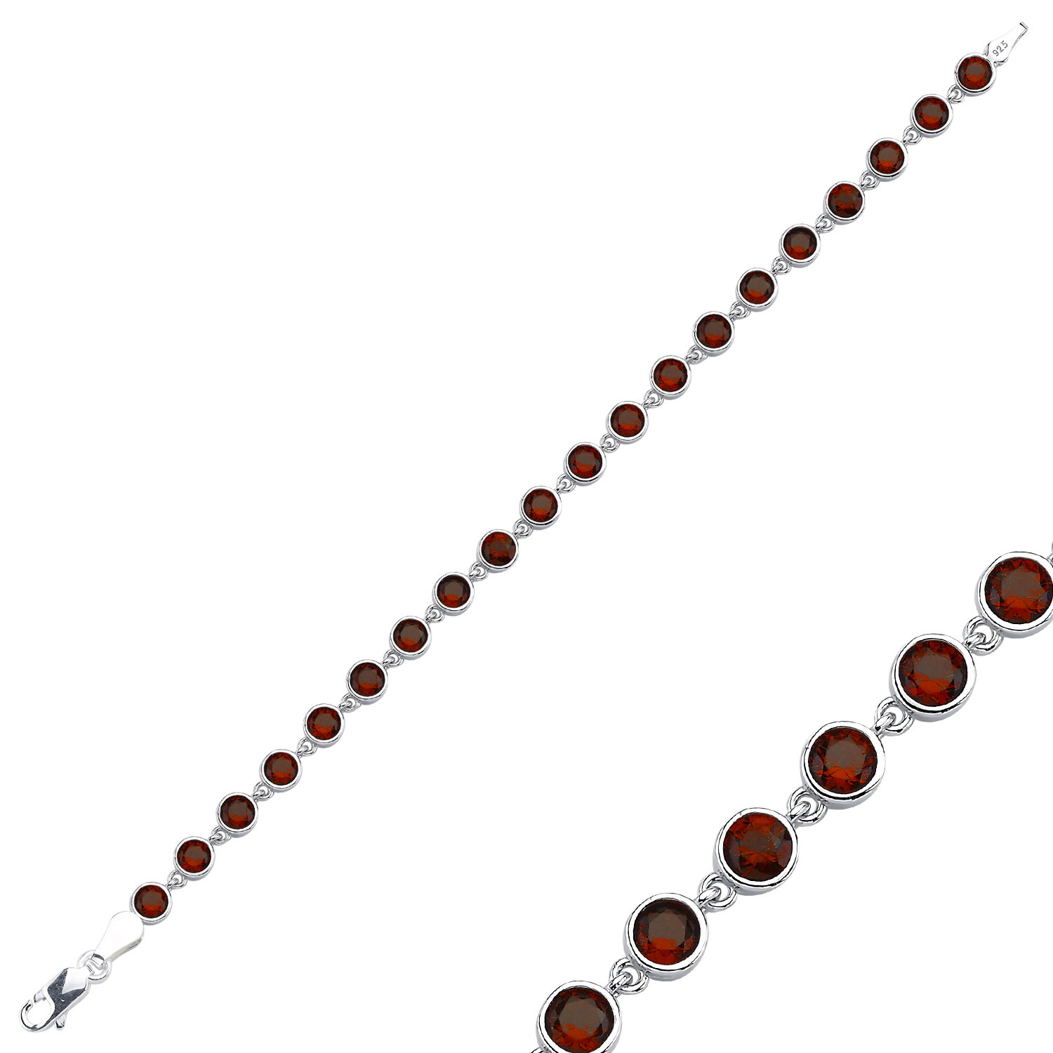 Garnet%20Round%20CZ%20Tennis%20Bracelet