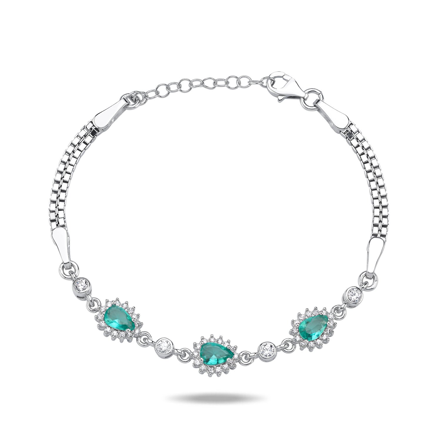 Paraiba%20Teardrop%20&%20CZ%20Box%20Chain%20Bracelet