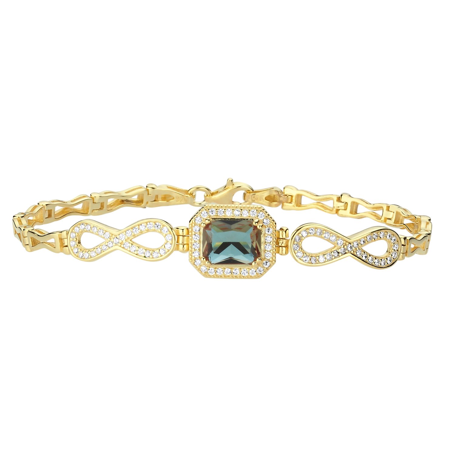 Zultanite%20Baguette%20Halo%20CZ%20Eternity%20Bracelet