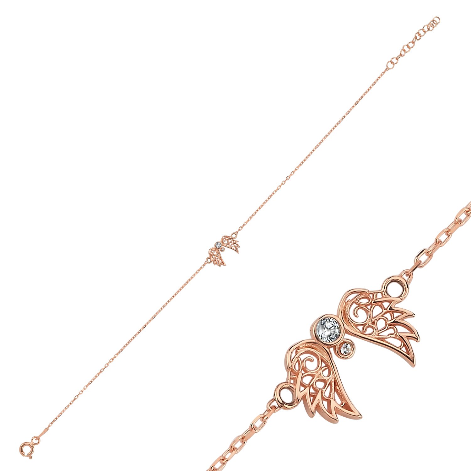 Wings%20CZ%20Bracelet-Rose%20kaplama