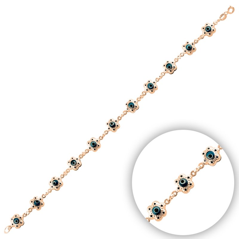 Handmade%20Glass%20Evil%20Eye%20Daisy%20Bracelet-Rose%20Gold%20Plated