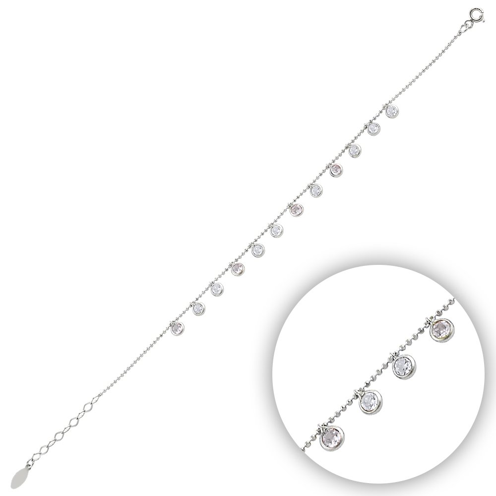 Round%20Cut%20CZ%20Bracelet-Rodyum%20kaplama