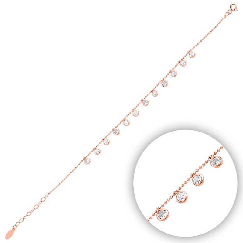 Round%20Cut%20CZ%20Bracelet-Rose%20Gold%20Plated